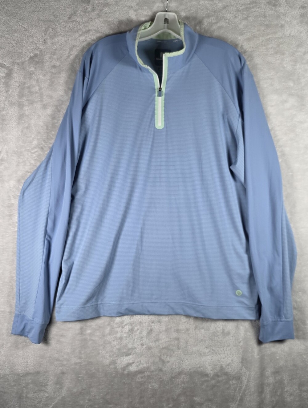 FootJoy FJ Tempo Series Quarter Zip Pullover Men's Medium Blue Jay Mid Layer